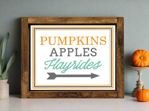 F1003 - Pumpkins Apples Hayrides